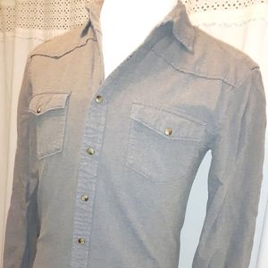 Drill clothing company Button front shirt small s top